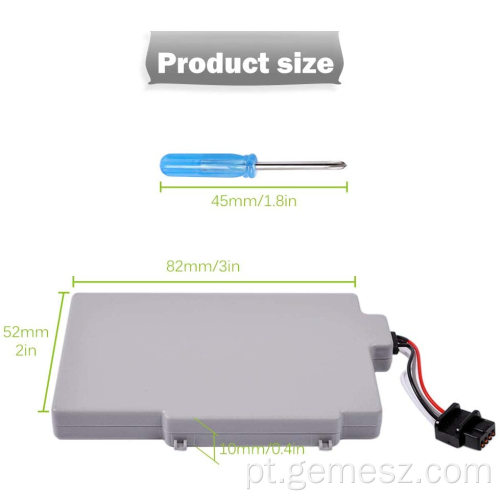 Bateria de substituição 3600MAh para Wii U GamePad